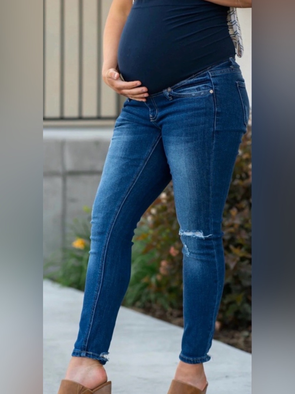 Blue Denim Maternity Jeans